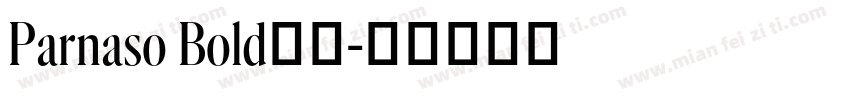 Parnaso Bold字体字体转换